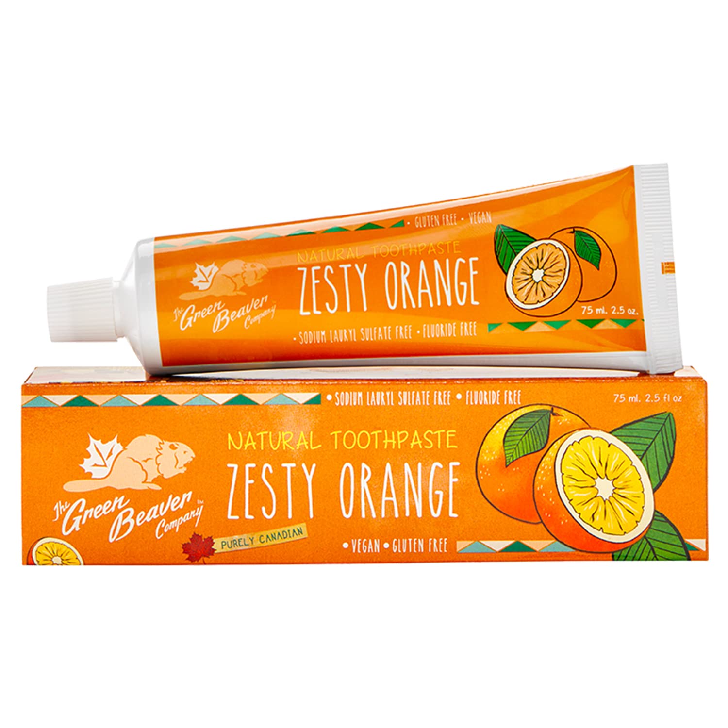 Foto 2 pulgar | Pasta De Dientes Green Beaver Zesty Orange 75ml - Venta Internacional.