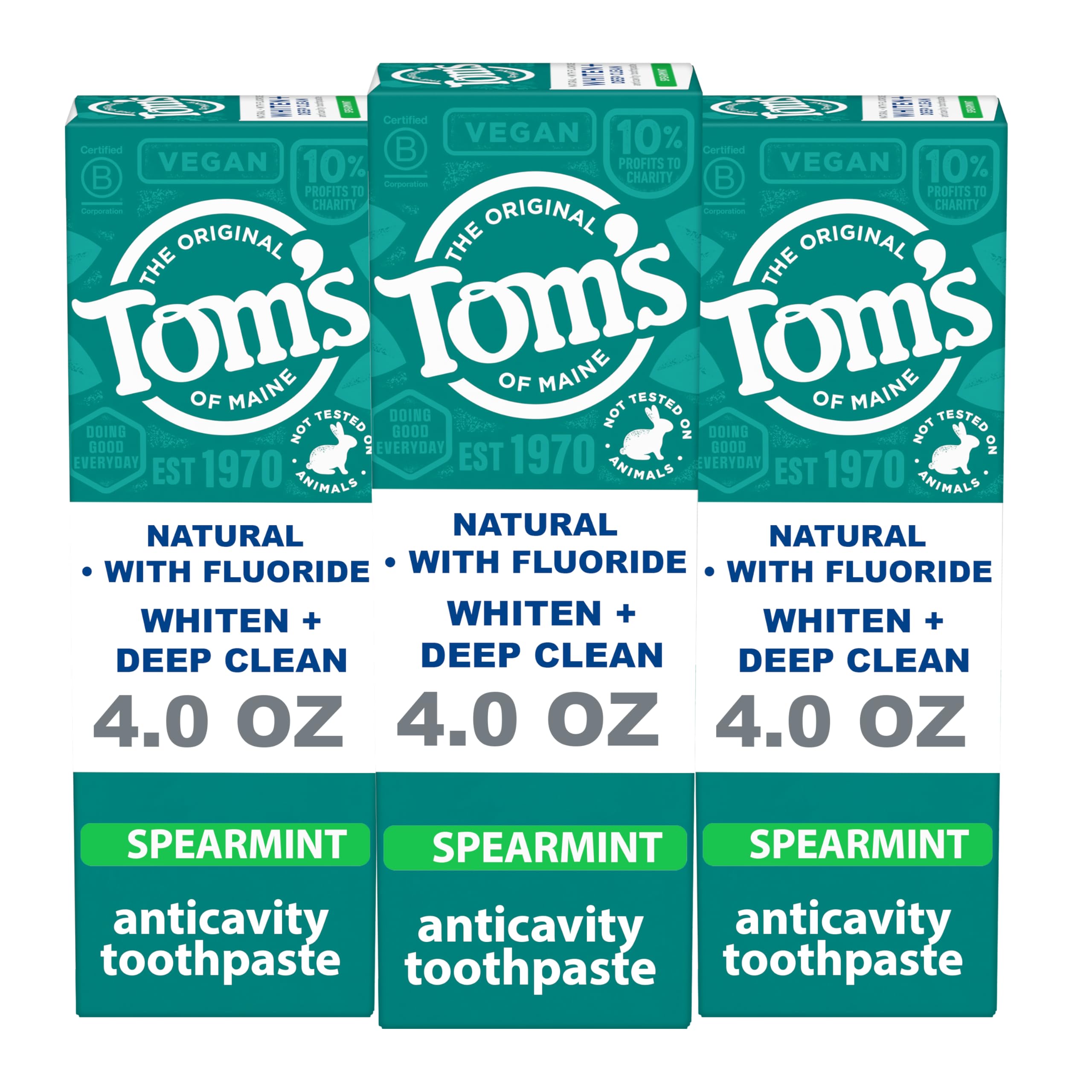 Foto 2 pulgar | Pasta De Dientes Tom's Of Maine Whiten Plus Deep Clean 120 Ml X3 - Venta Internacional.