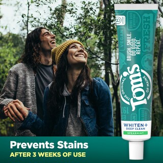 Foto 3 | Pasta De Dientes Tom's Of Maine Whiten Plus Deep Clean 120 Ml X3 - Venta Internacional.