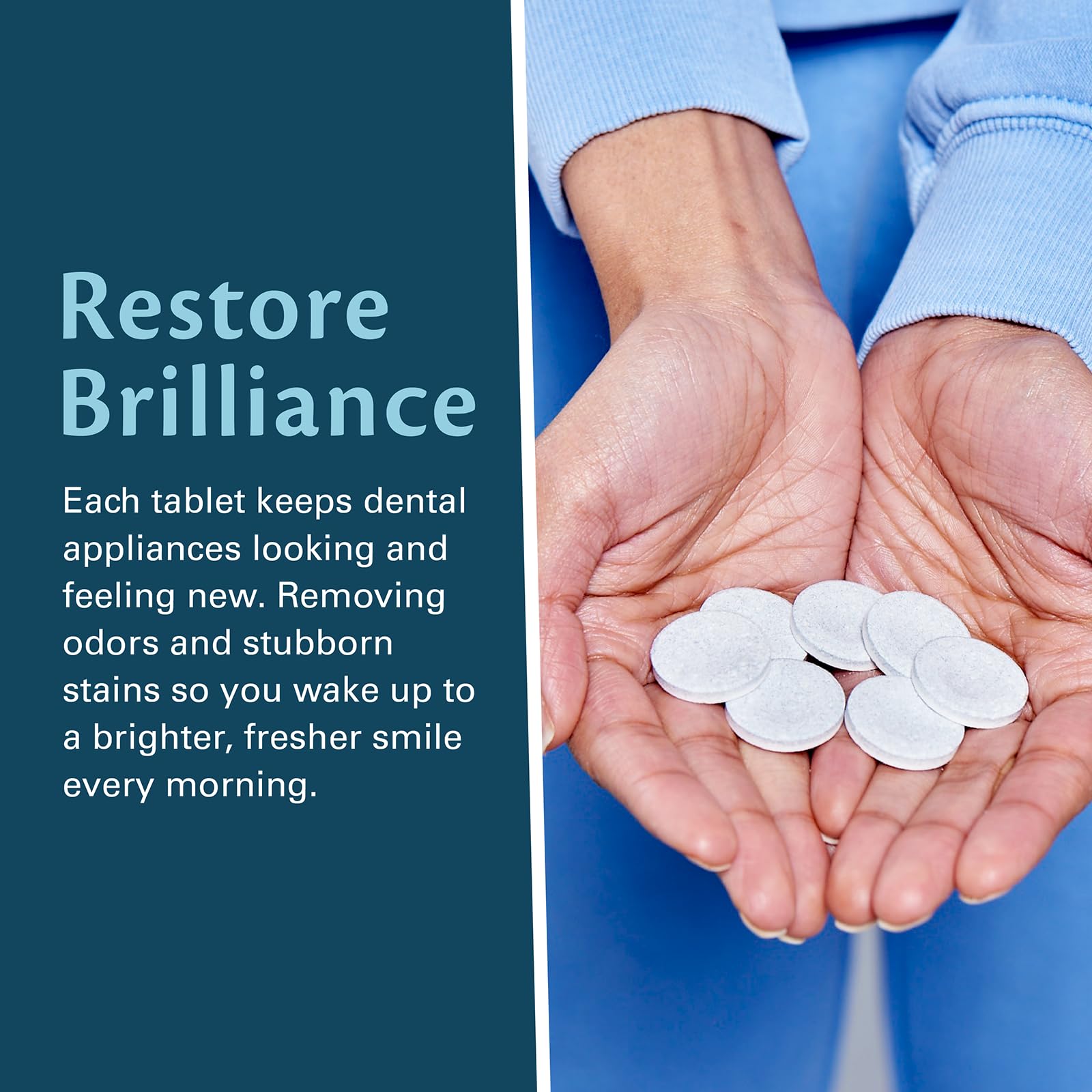 Foto 8 pulgar | Retainer Cleaner M3 Naturals Overnight + Whitening 120 Tabletas - Venta Internacional.