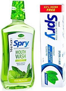 Foto 1 | Paquete De Xilitol Sin Alcohol De Enjuague Bucal Y Pasta De Dientes Spry - Venta Internacional.