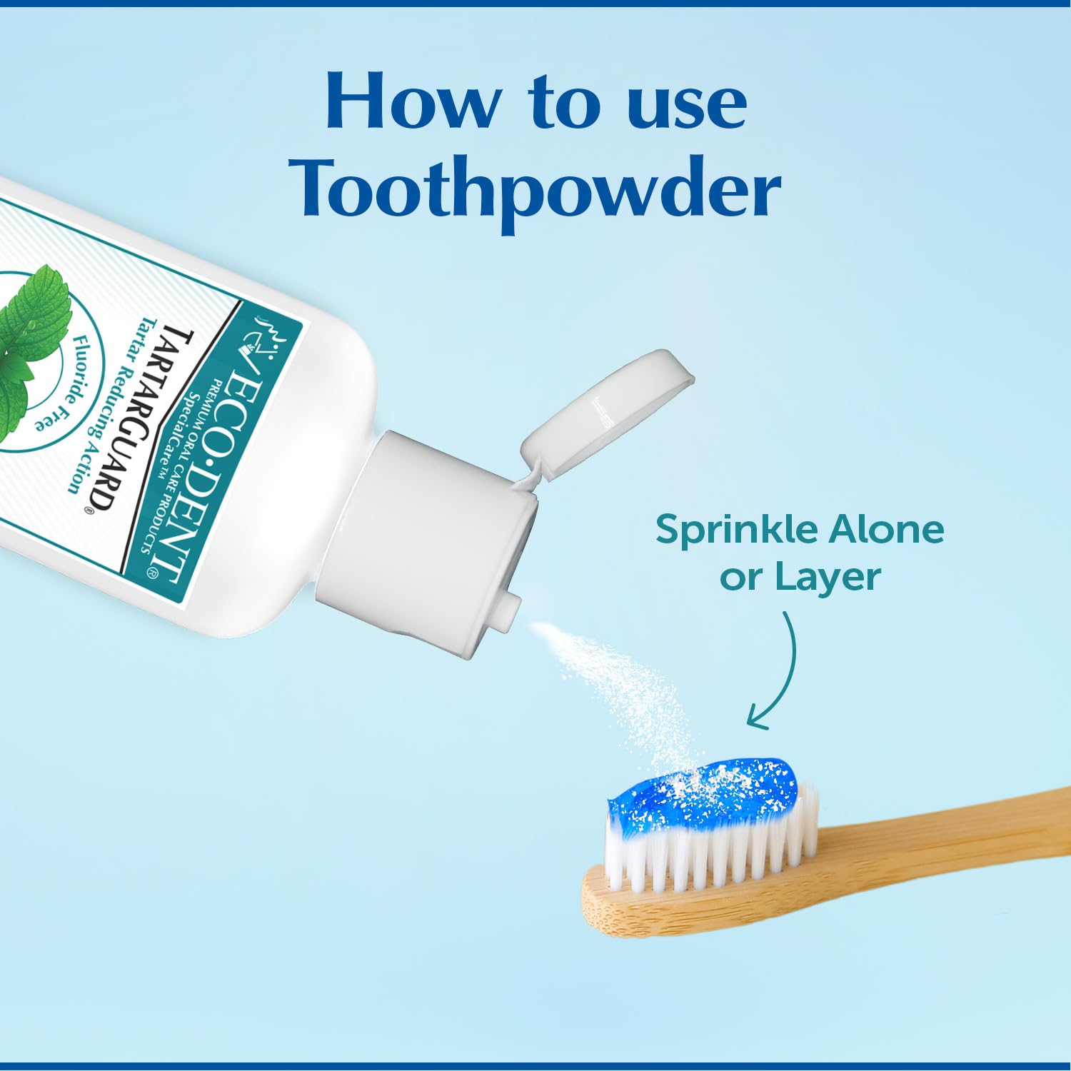 Foto 5 pulgar | Polvo De Dientes Eco-dent Tartarguard  Bicarbonato De Sodio  Menta Fresca  60 Ml - Venta Internacional.