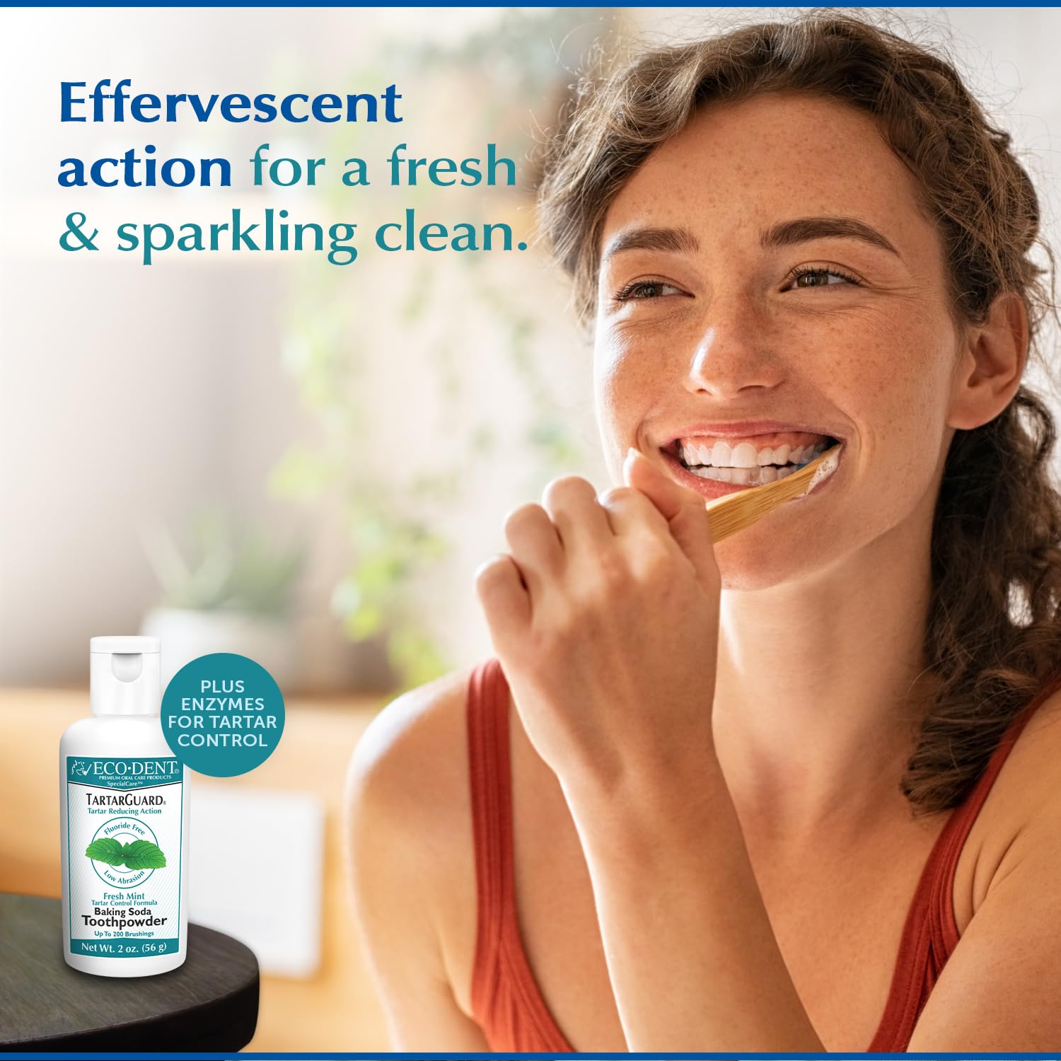 Foto 8 pulgar | Polvo De Dientes Eco-dent Tartarguard  Bicarbonato De Sodio  Menta Fresca  60 Ml - Venta Internacional.