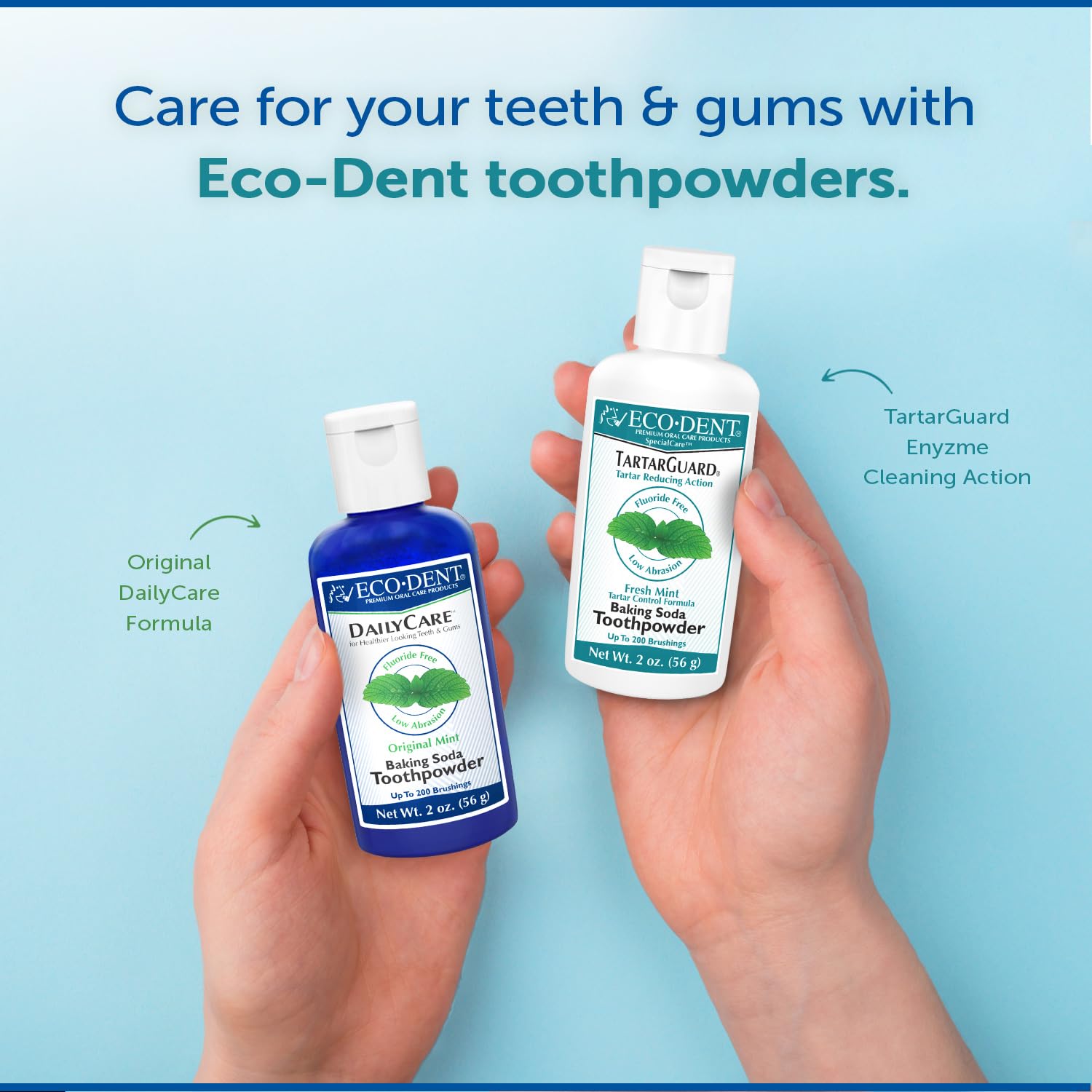 Foto 5 pulgar | Polvo De Dientes Eco-dent Tartarguard  Bicarbonato De Sodio  Menta Fresca  60 Ml - Venta Internacional.