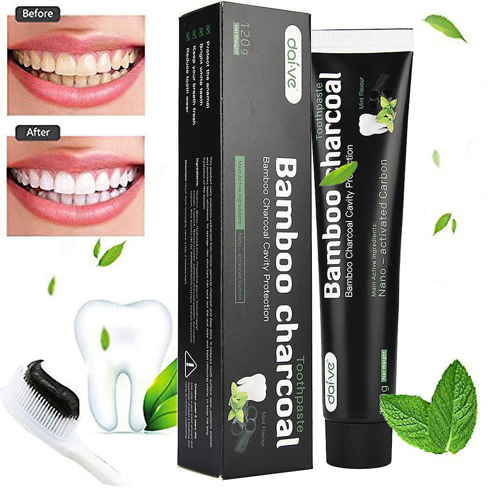 Foto 4 | Pasta De Dientes Huoguo Carbón Activado Blanqueadora De Dientes 120g - Venta Internacional.