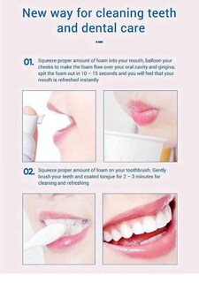 Foto 3 | Pasta De Dientes Espuma Limpieza Profunda 60 Ml Quitamanchas | Huoguo - Venta Internacional.