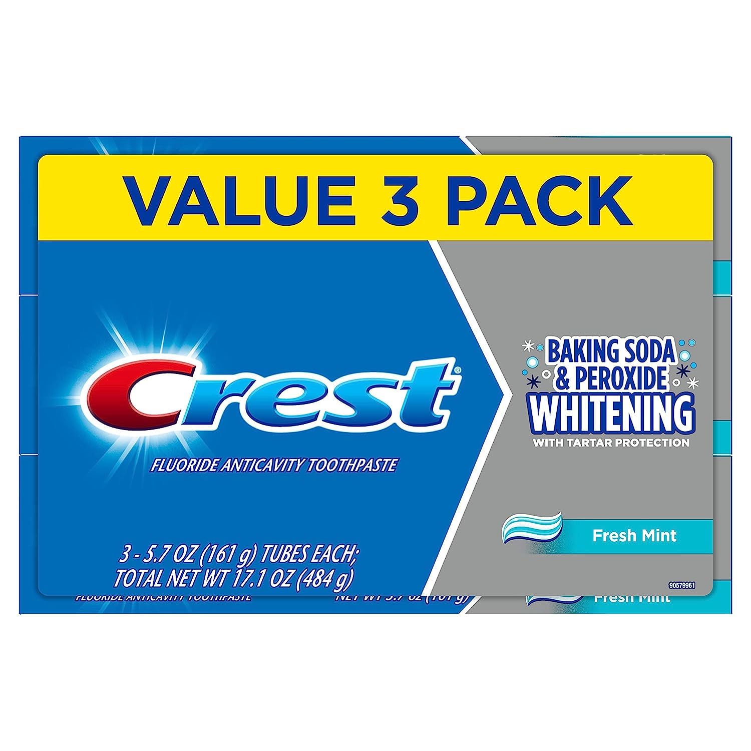 Foto 2 pulgar | Pasta De Dientes Crest  Protección Contra Caries Y Sarro  500 Ml  3 Unidades - Venta Internacional.
