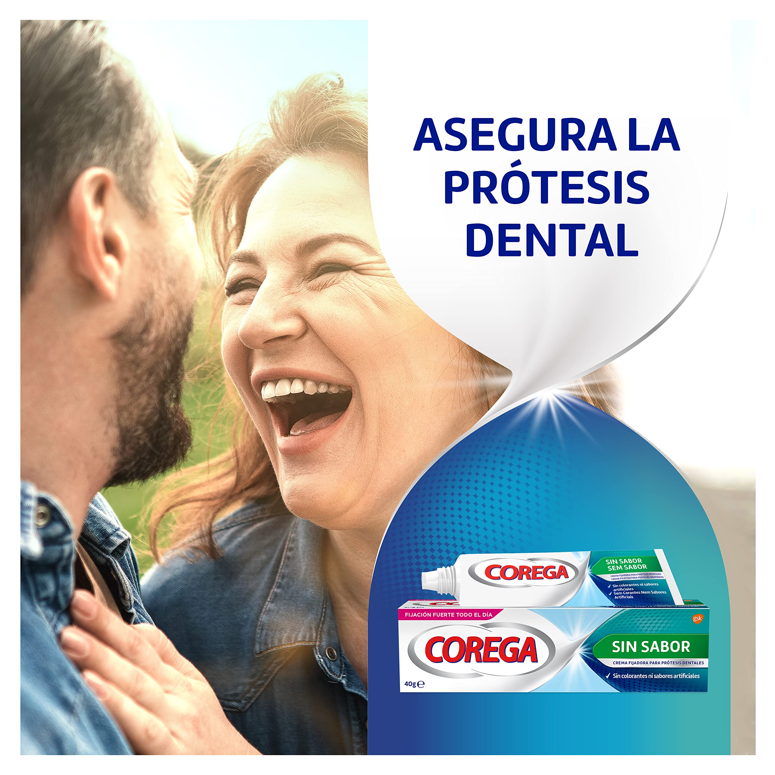 Foto 5 pulgar | Crema Reparadora Para Dentaduras Postizas Corega Strong Fixing Sin Sabor 40 G - Venta Internacional.
