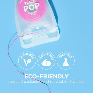 Foto 3 | Eliminador De Placa Dental Floss Reach Pop Cinnamon Paquete De 3 Unidades 50 M - Venta Internacional.