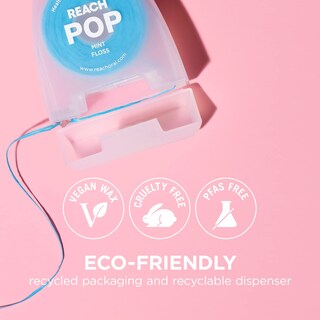 Foto 3 | Eliminador De Placa Dental Floss Reach Pop Mint 50 M Paquete De 3 - Venta Internacional.