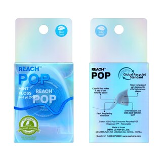 Foto 6 | Eliminador De Placa Dental Floss Reach Pop Mint 50 M Paquete De 3 - Venta Internacional.