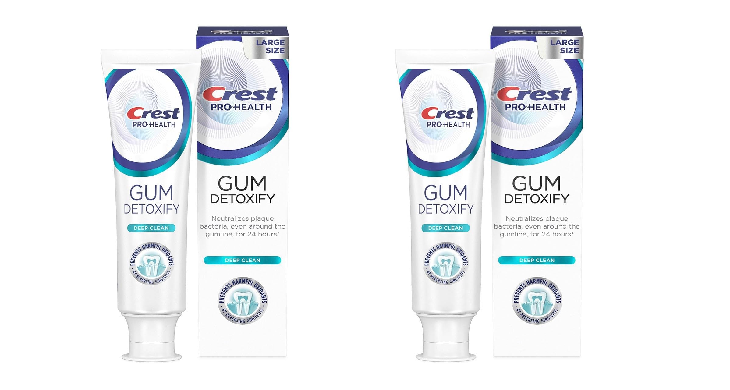 Pasta De Dientes Crest Pro-health Gum Detoxify Deep Clean 140 Ml X2 - Venta Internacional.