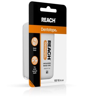 Foto 2 | Cinta Encerada Dental Floss Reach Dentotape Sin Sabor 100 M - Venta Internacional.