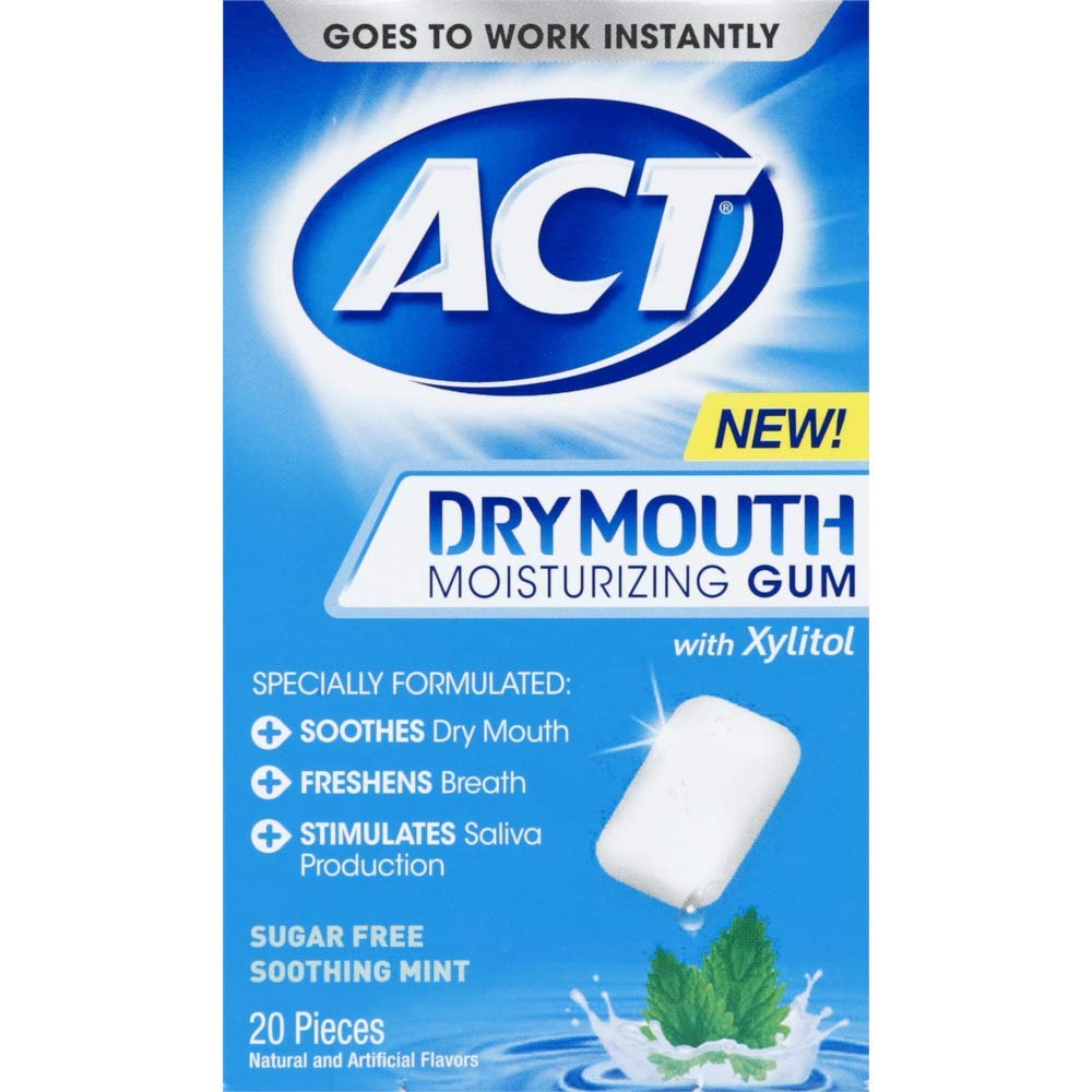 Hidratante Para Boca Seca  Relajante  Menta  Sin Azúcar  20 Unidades  De Gum Act - Venta Internacional.