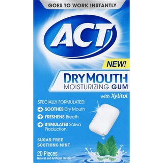 Foto 1 | Hidratante Para Boca Seca Relajante Menta Sin Azúcar 20 Unidades De Gum Act - Venta Internacional.