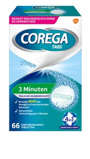 Foto 1 | Bastones Limpiadores De Dentaduras Corega Rapid 66 Tabletas - Venta Internacional.