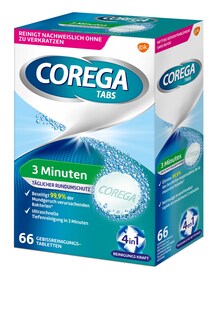 Foto 3 | Bastones Limpiadores De Dentaduras Corega Rapid 66 Tabletas - Venta Internacional.