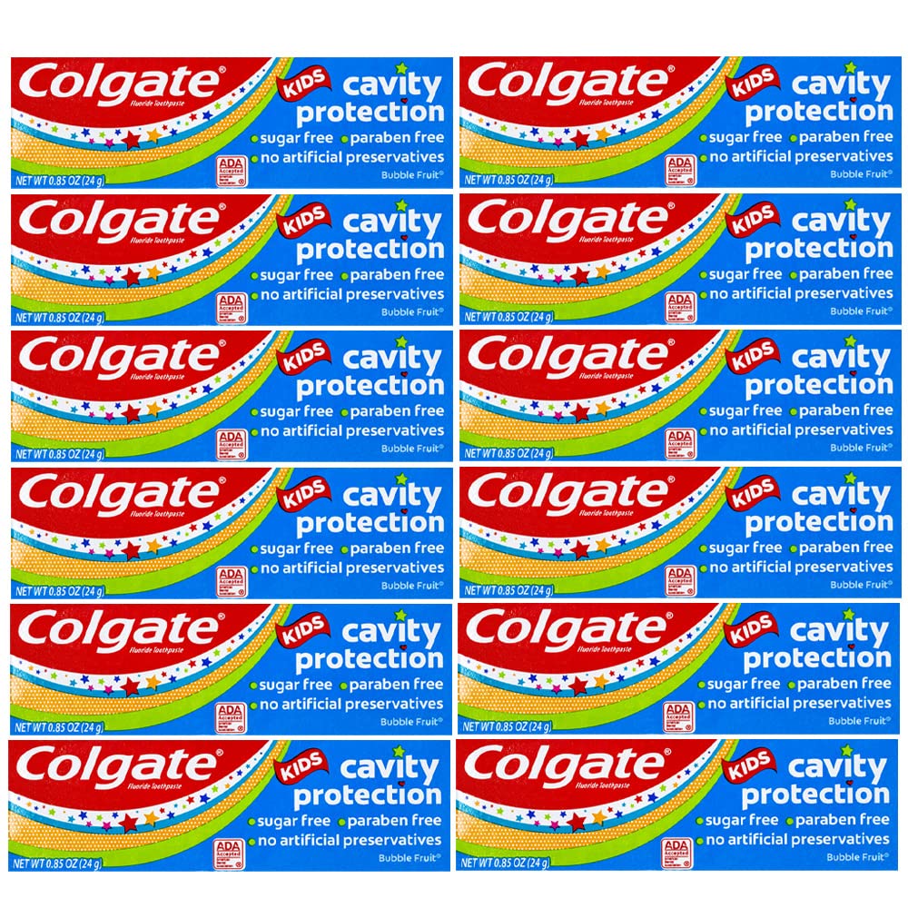 Pasta De Dientes Colgate Kids Protection Bubble Fruit 24 G X12 - Venta Internacional.