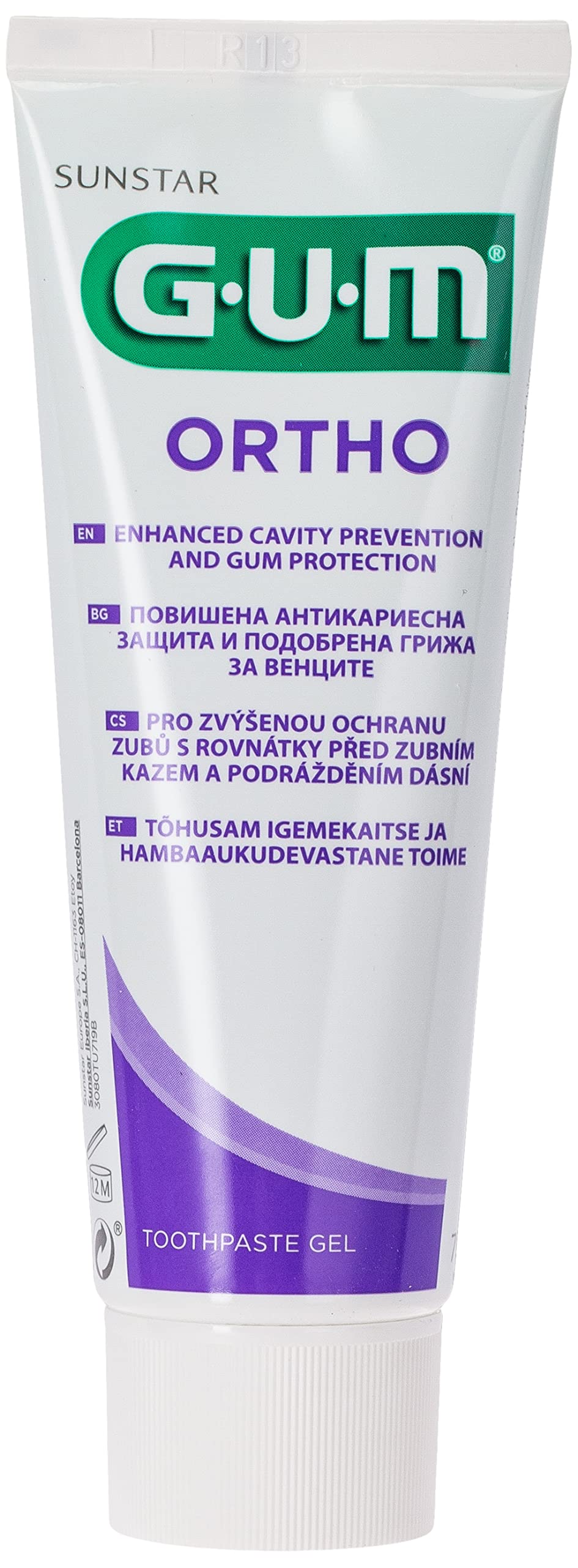 Pasta De Dientes Gum Butler Ortho Gel 75 Ml Para Ortodoncia - Venta Internacional.