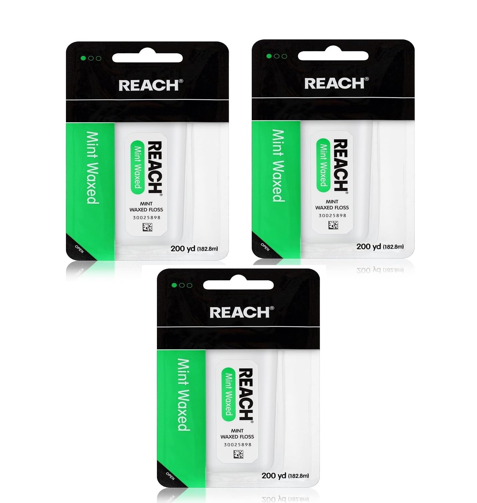 Foto 2 pulgar | Hilo Dental Reach Mint Waxed  200 M  Paquete De 3 - Venta Internacional.