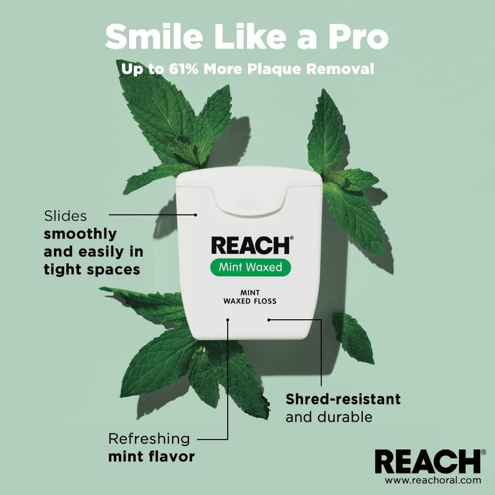 Foto 3 pulgar | Hilo Dental Reach Mint Waxed  200 M  Paquete De 3 - Venta Internacional.