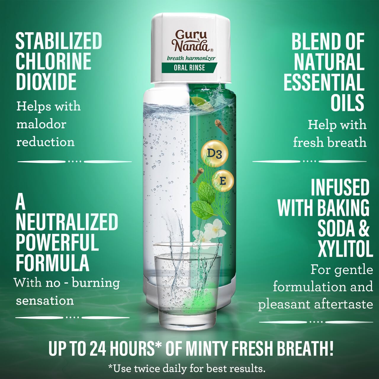 Foto 4 pulgar | Paquete De Cuidado Bucal Gurunanda Shine Bright Stay Fresh - Venta Internacional.