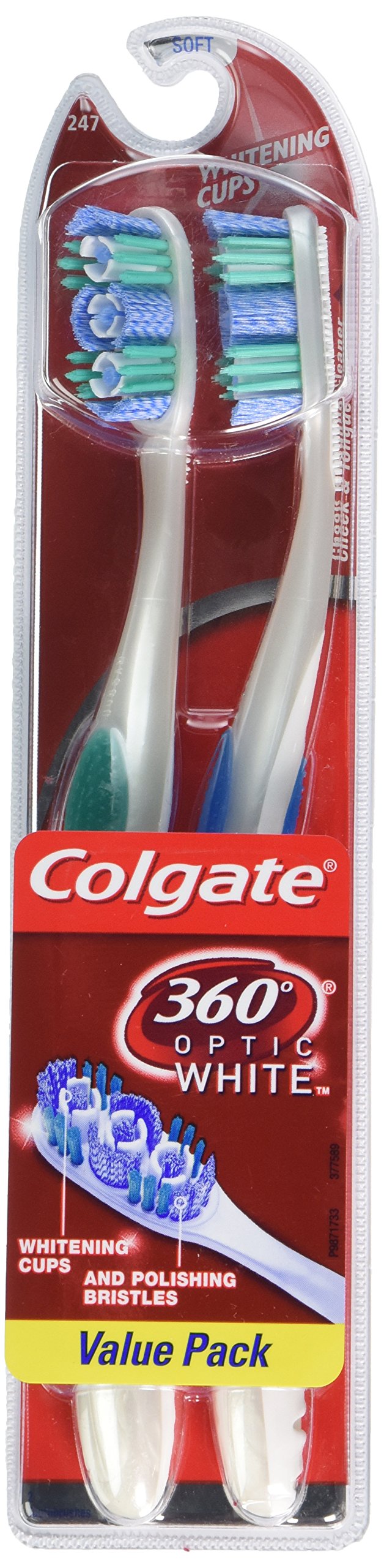 Foto 3 pulgar | Cepillo De Dientes Colgate 360° Optic Ning Soft White, 2 Unidades - Venta Internacional.