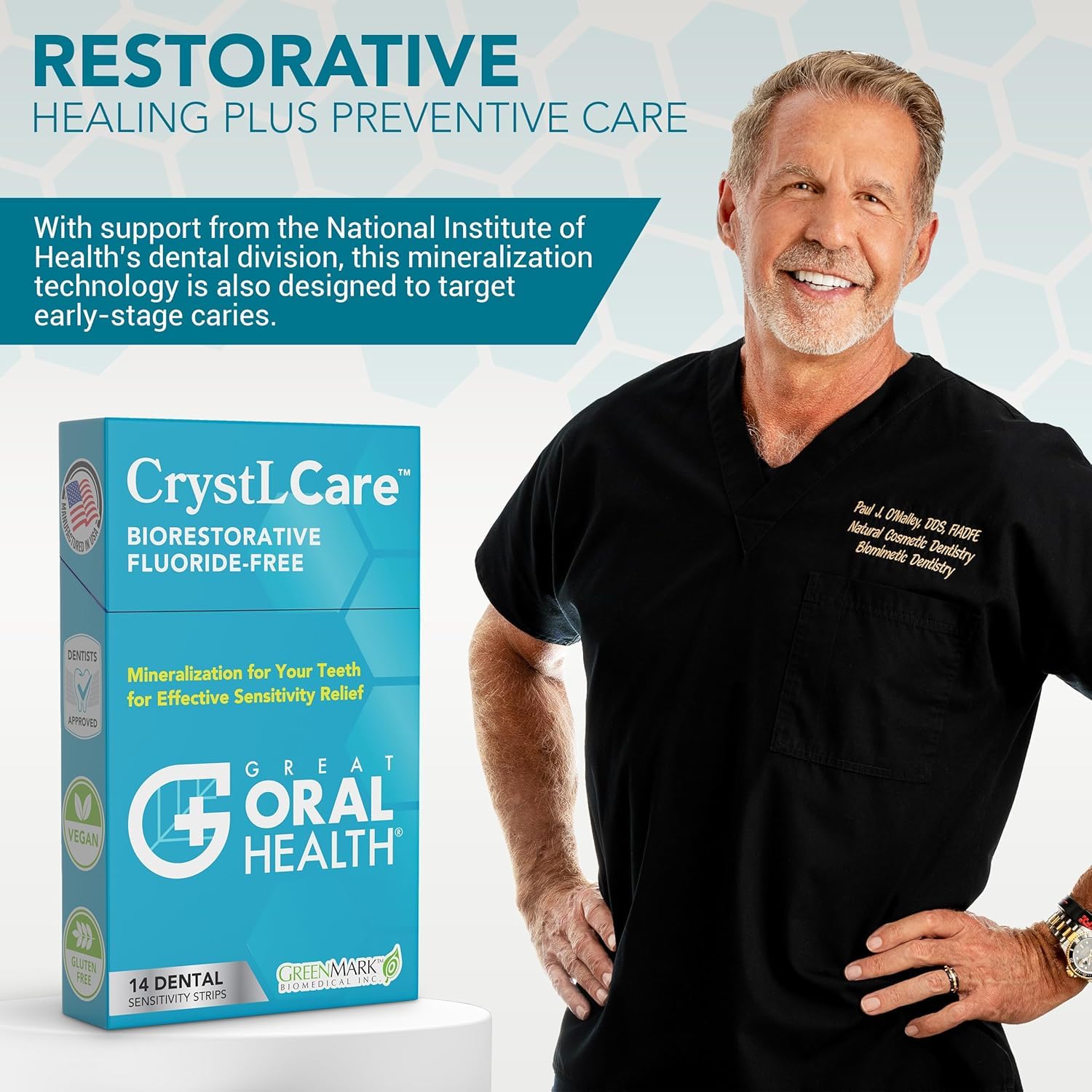 Foto 7 pulgar | Tratamiento De Sensibilidad Dental Crystlcare Sensitive Teeth Strips - Venta Internacional.