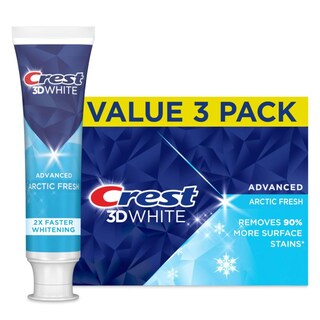 Foto 1 | Pasta De Dientes Crest 3d White Advanced Arctic Fresh 100 Ml X 3 - Venta Internacional.
