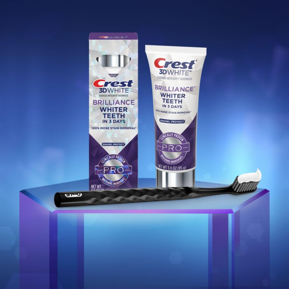 Foto 5 | Pasta De Dientes Crest 3d White Brilliance Pro Enamel, 90 Ml, Paquete De 3 - Venta Internacional.