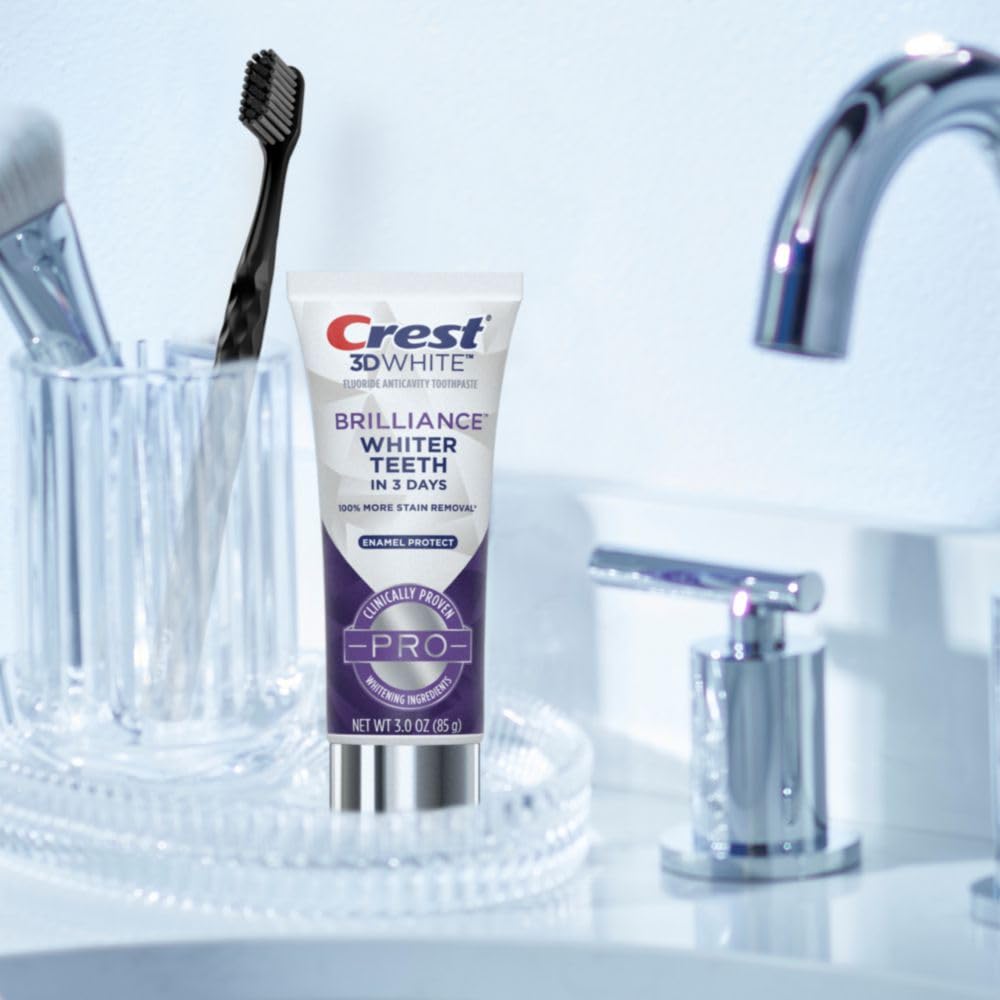 Foto 7 pulgar | Pasta De Dientes Crest 3d White Brilliance Pro Enamel, 90 Ml, Paquete De 3 - Venta Internacional.