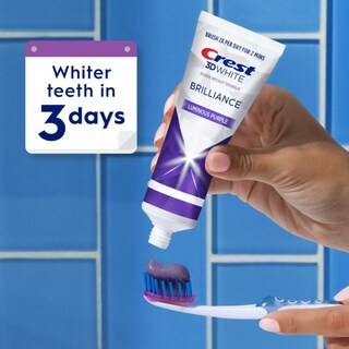 Foto 5 | Pasta De Dientes Crest 3d White Brilliance Luminous Purple 135 Ml X3 - Venta Internacional.