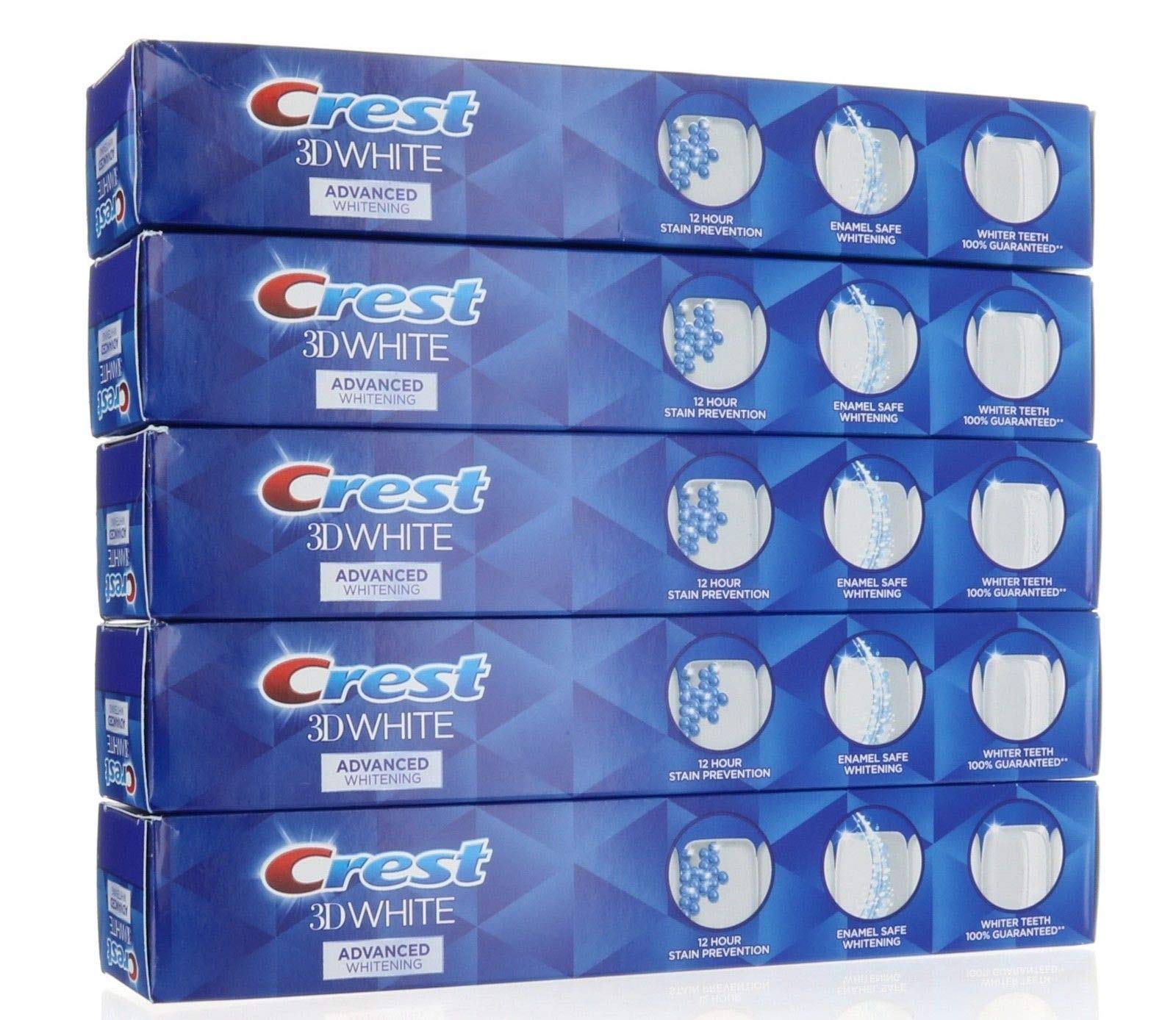Pasta De Dientes Crest 3d White Advanced Whitening Flúor - Venta Internacional.