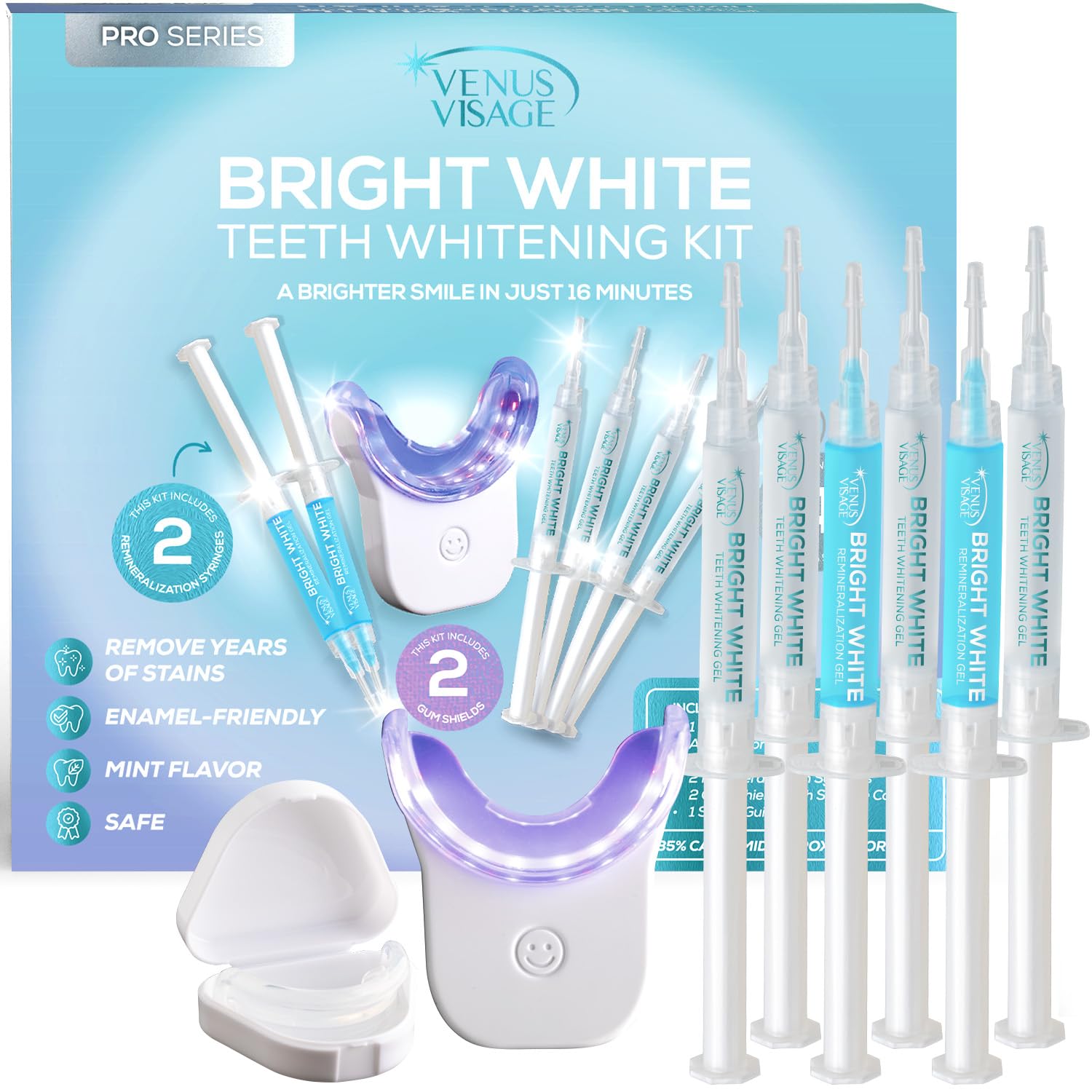 Foto 2 pulgar | Kit de Blanqueamiento Dental Venus Visage Led con Gel y Remineralización - Venta Internacional