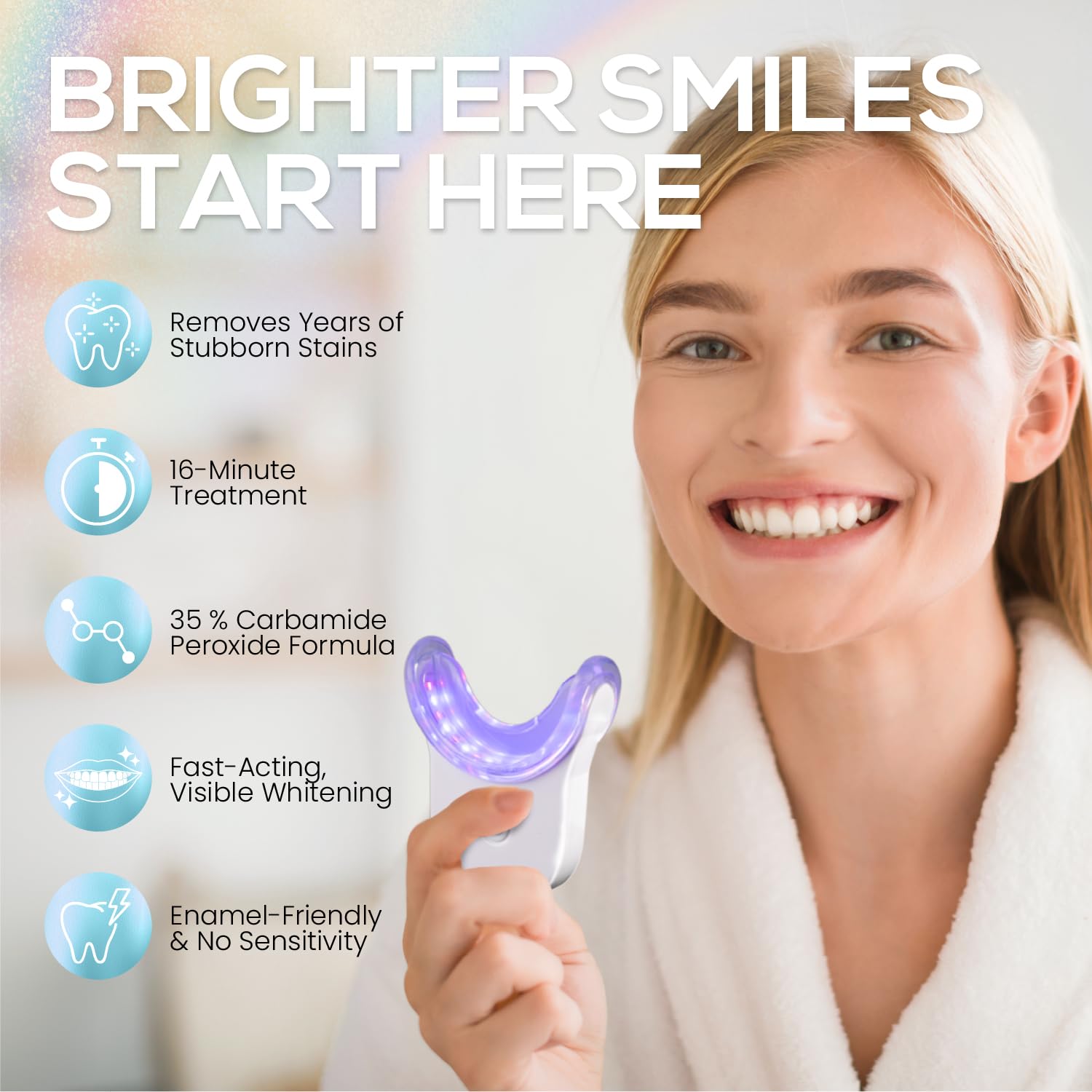 Foto 4 pulgar | Kit de Blanqueamiento Dental Venus Visage Led con Gel y Remineralización - Venta Internacional