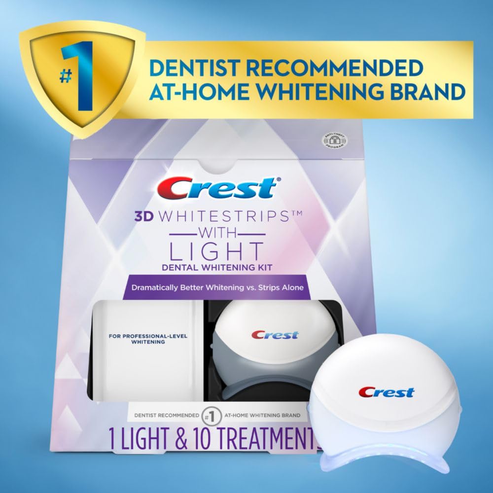 Foto 3 | Kit De Tiras Blanqueadoras De Dientes Crest 3d Whitestrips Con Luz - Venta Internacional.
