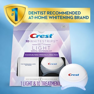Foto 3 | Kit De Tiras Blanqueadoras De Dientes Crest 3d Whitestrips Con Luz - Venta Internacional.