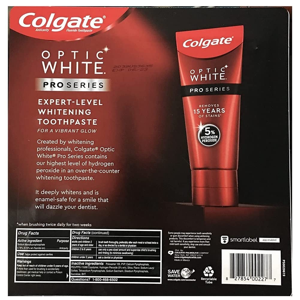 Foto 4 pulgar | Pasta De Dientes Colgate Optic White Pro Series Stain Shield 100mlx4 - Venta Internacional.