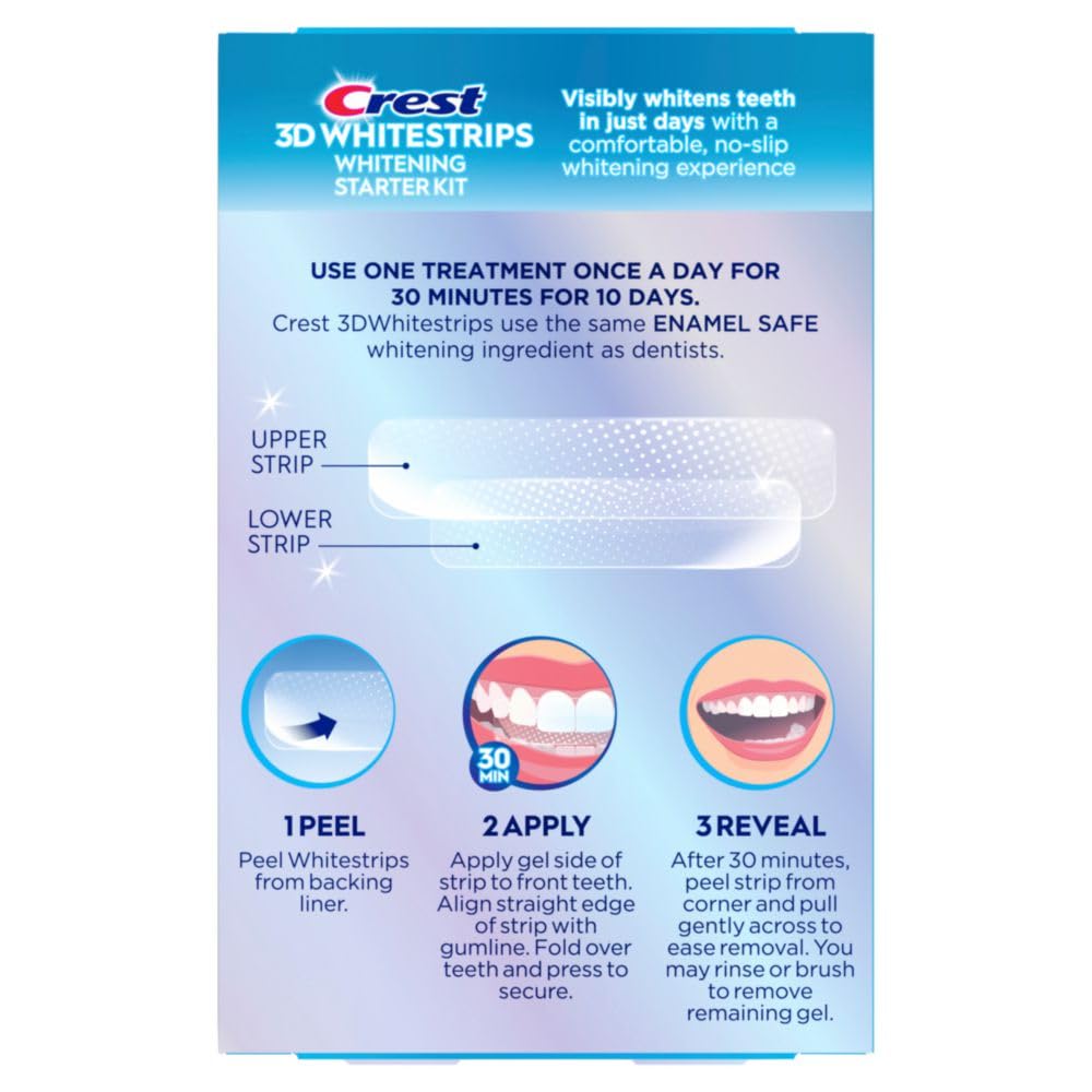 Foto 8 pulgar | Kit De Blanqueamiento Dental Crest 3d Whitestrips 10 Tratamientos - Venta Internacional.