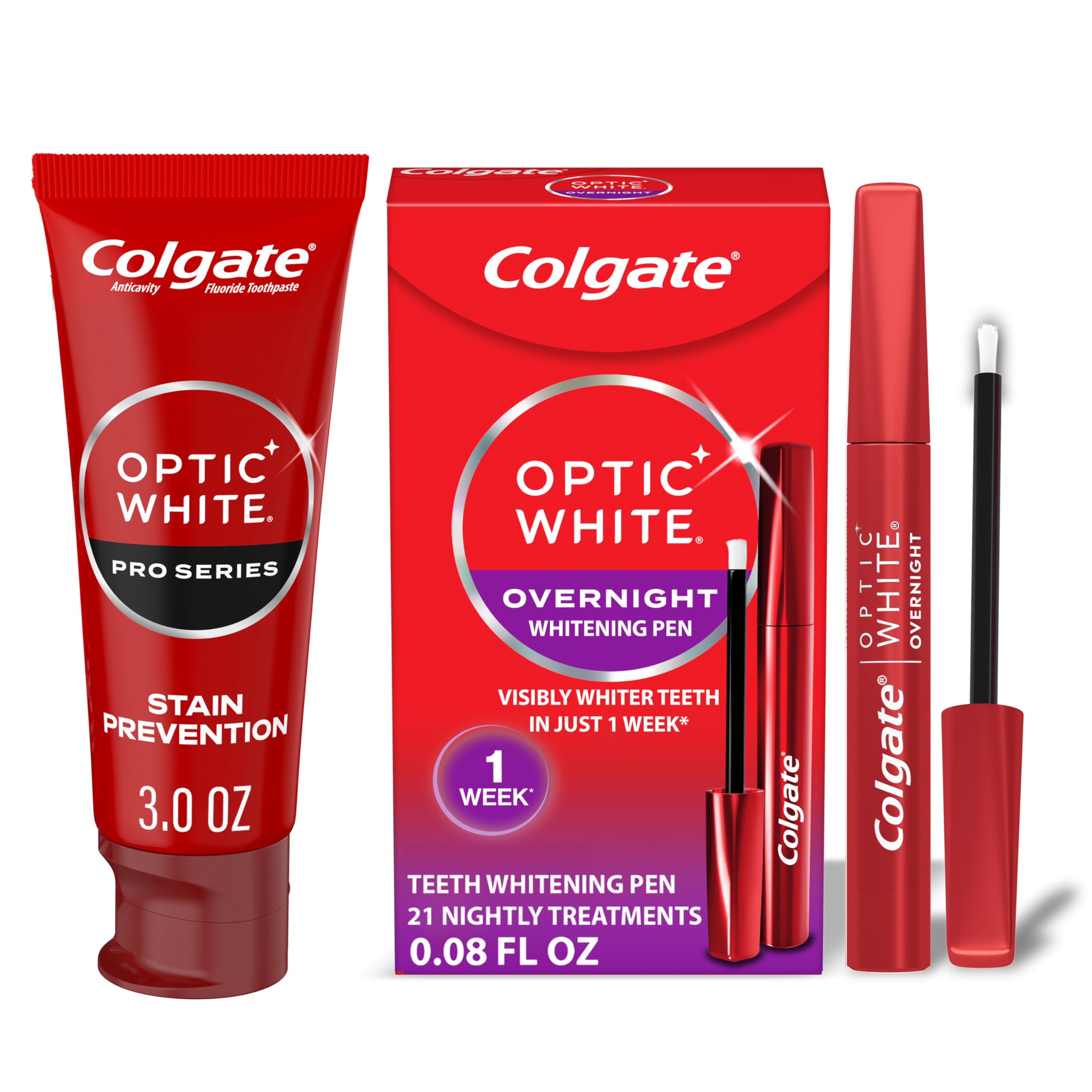Foto 2 pulgar | Kit De Blanqueamiento Dental Colgate Optic White Overnight - Venta Internacional.