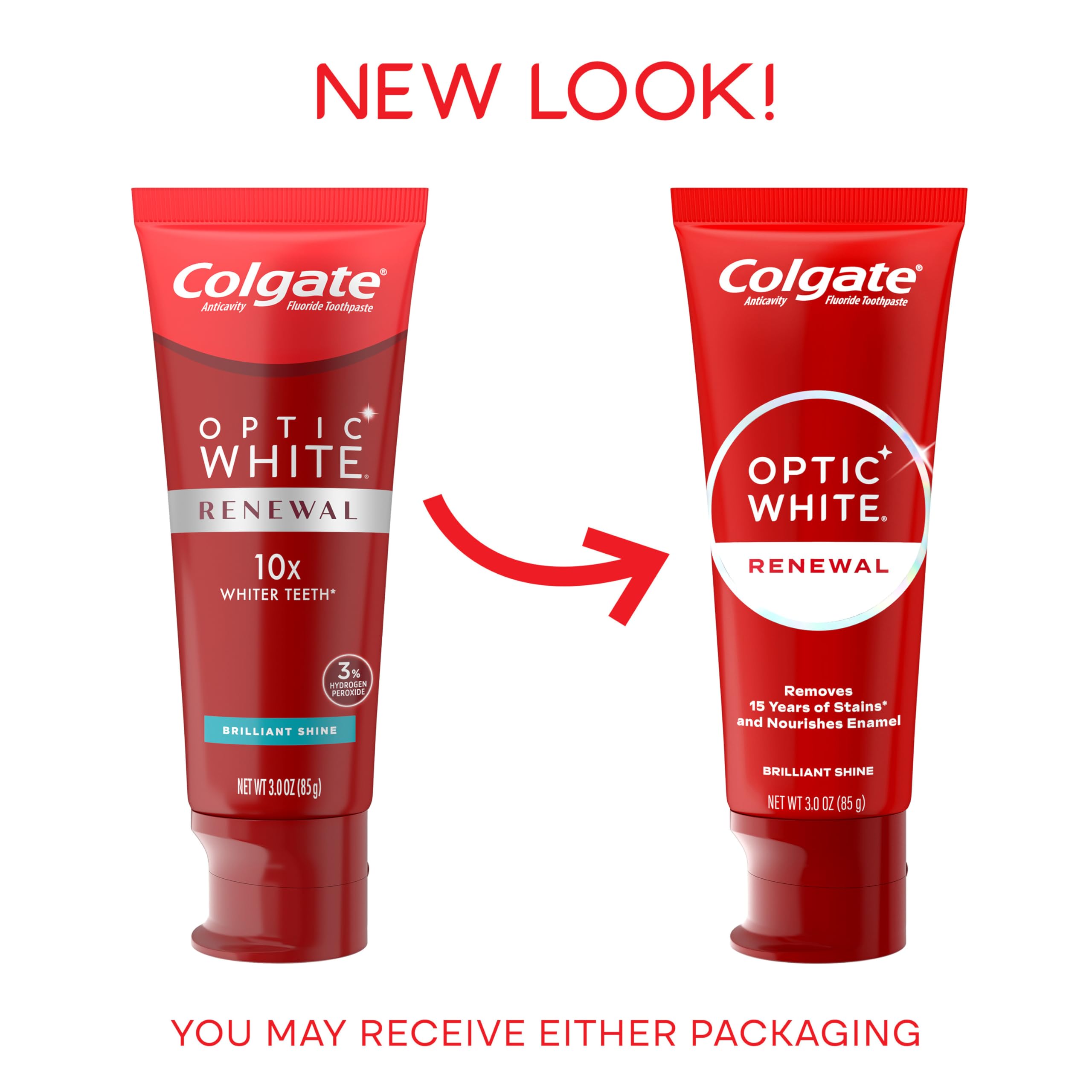 Foto 3 pulgar | Pasta De Dientes Colgate Optic White Renewal Whitening, 90 Ml, Paquete De 3 - Venta Internacional.