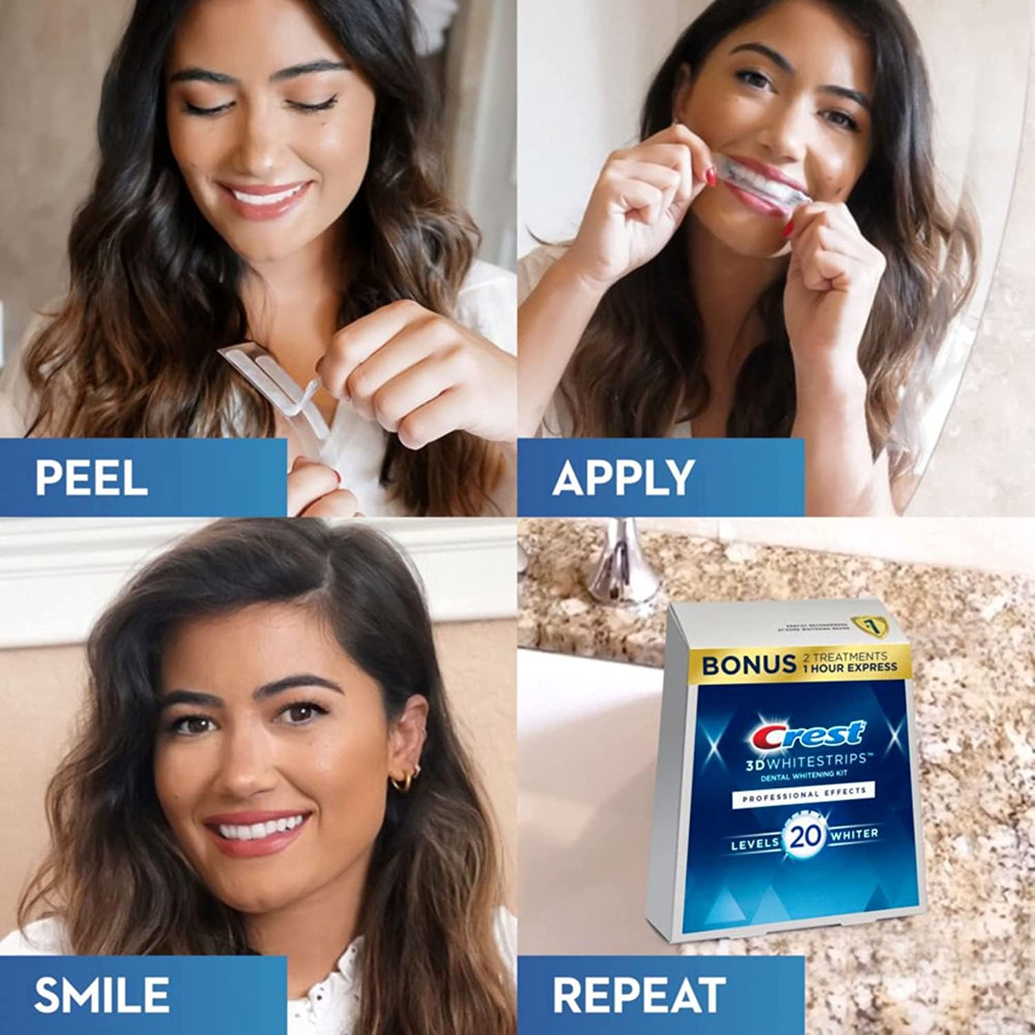 Foto 3 pulgar | Kit De Blanqueamiento Dental Crest 3d Whitestrips Professional Effects - Venta Internacional.