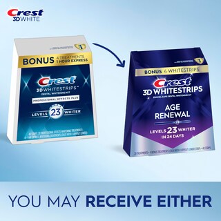 Foto 2 | Kit De Blanqueamiento Dental Crest 3d Whitestrips Age Renewal 24 Tratamientos - Venta Internacional.