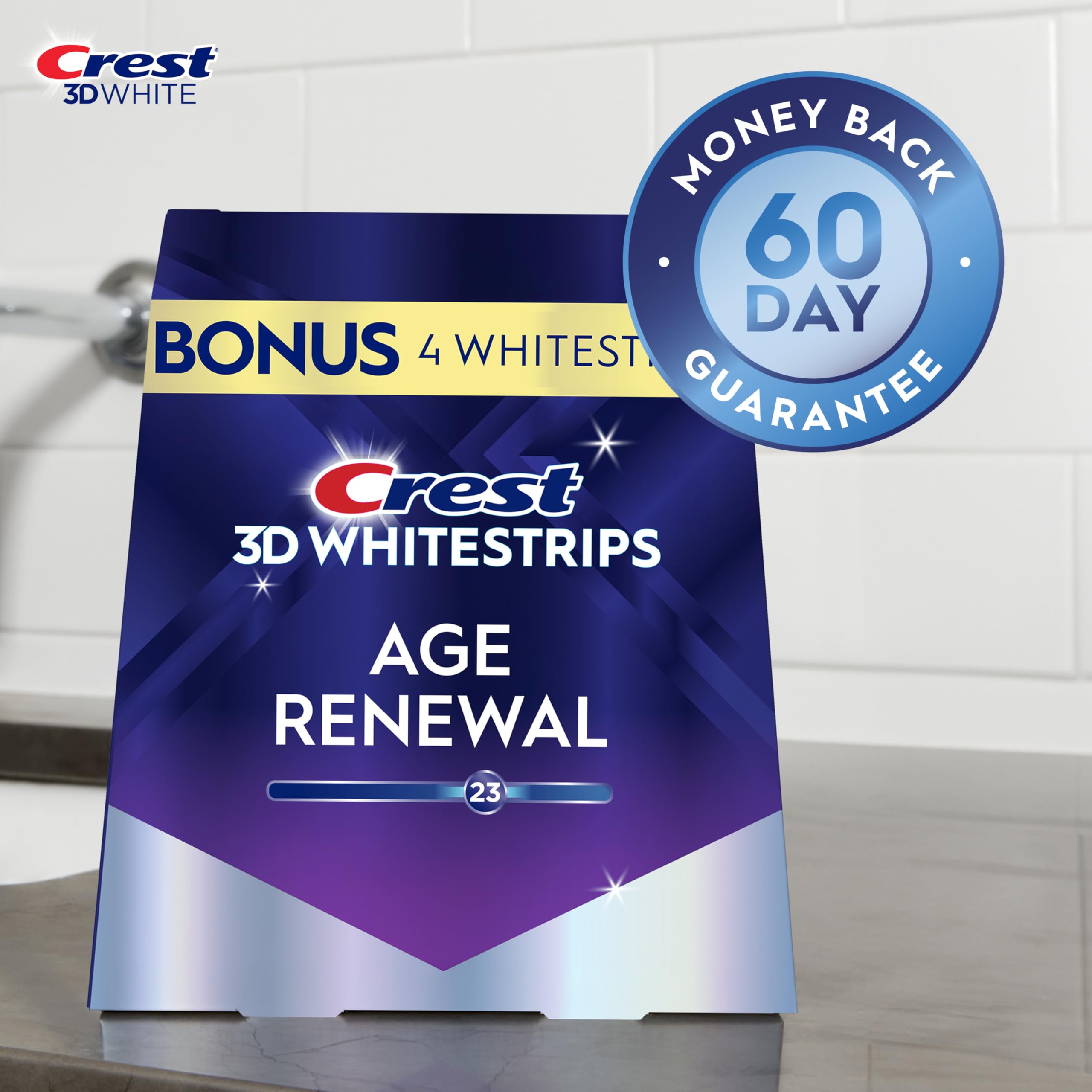 Foto 5 pulgar | Kit De Blanqueamiento Dental Crest 3d Whitestrips Age Renewal 24 Tratamientos - Venta Internacional.