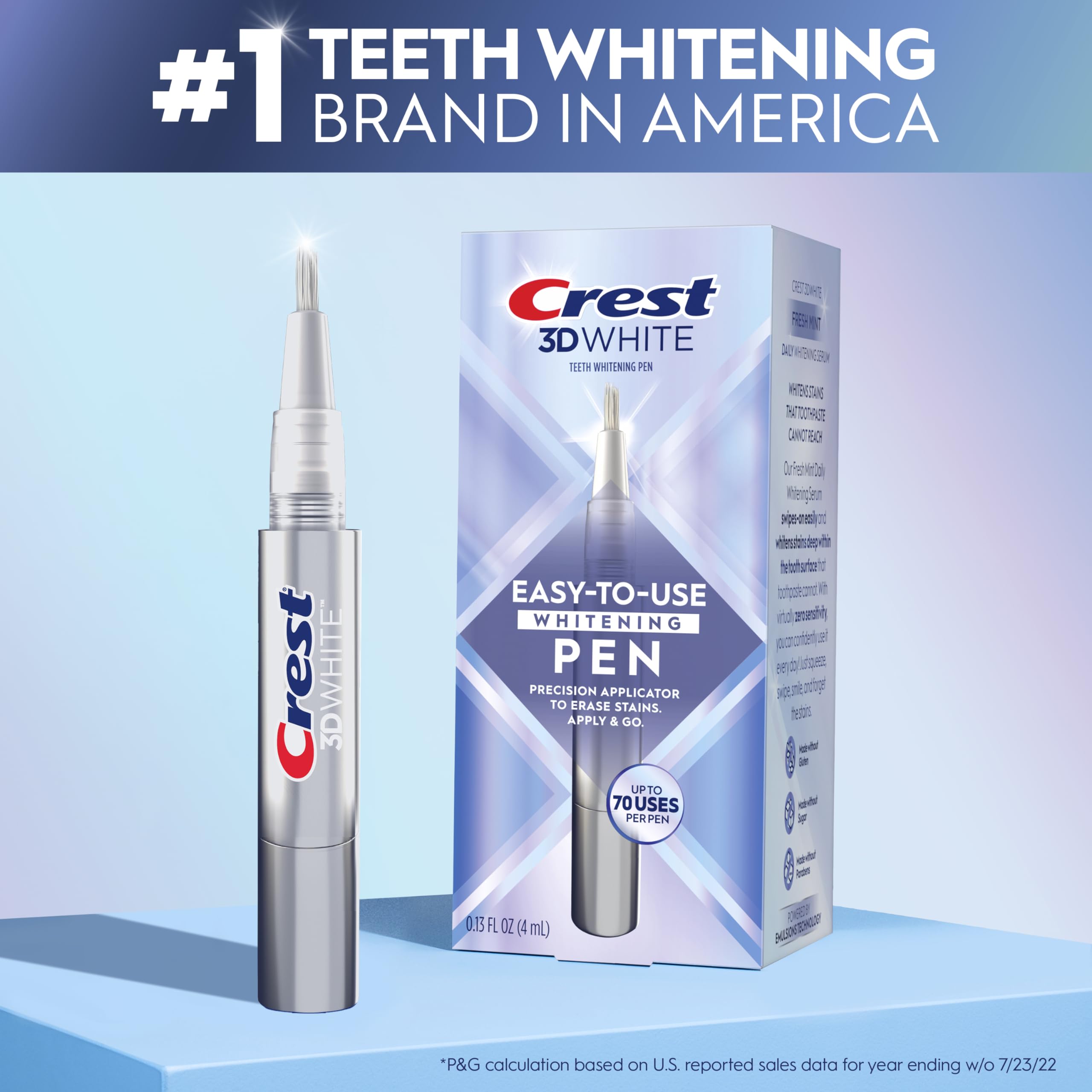 Foto 6 pulgar | Bolígrafo Blanqueador De Dientes Crest 3dwhite  Fácil De Usar  4 Ml - Venta Internacional.