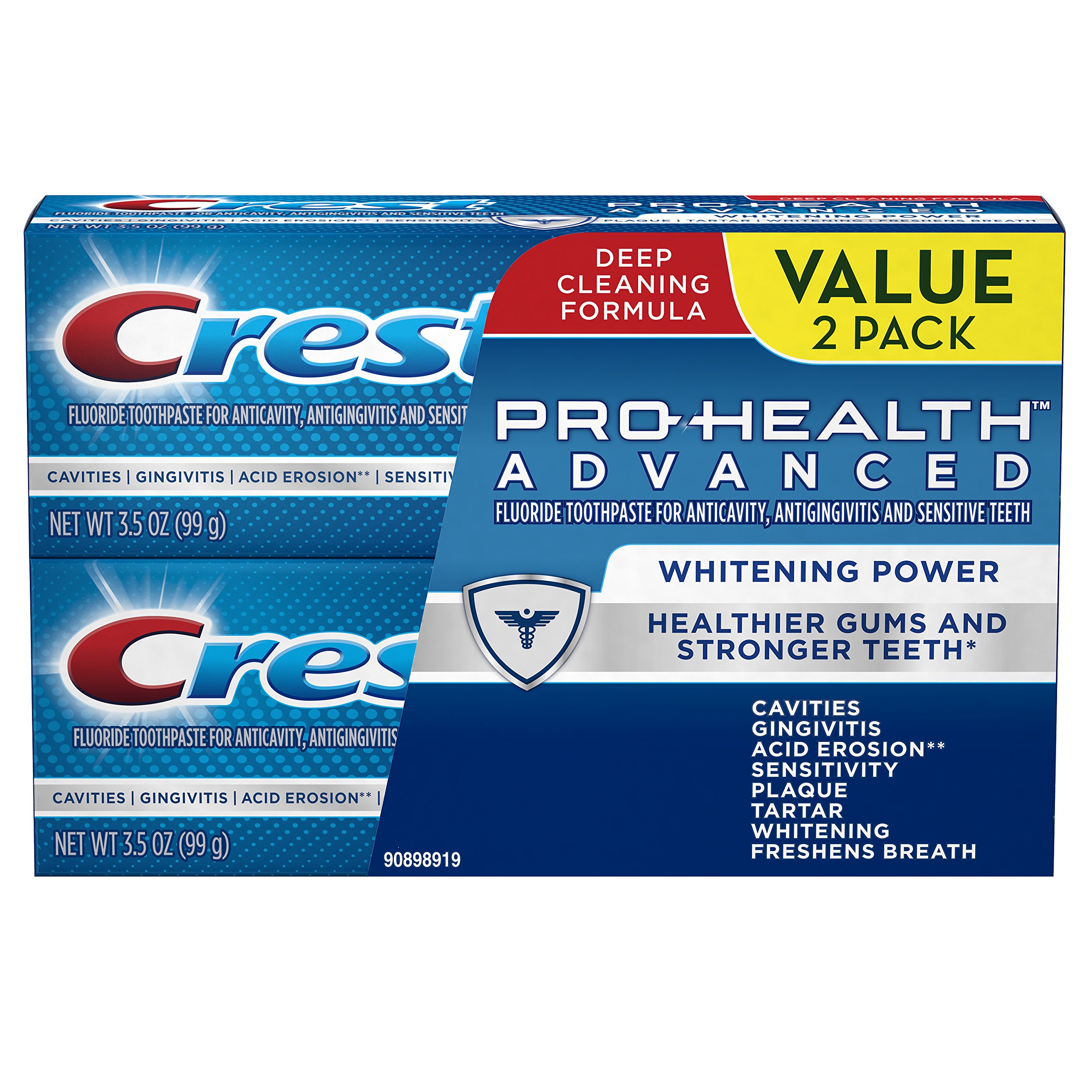 Pasta De Dientes Crest Pro-health Advanced Whitening Power  Paquete Doble - Venta Internacional.