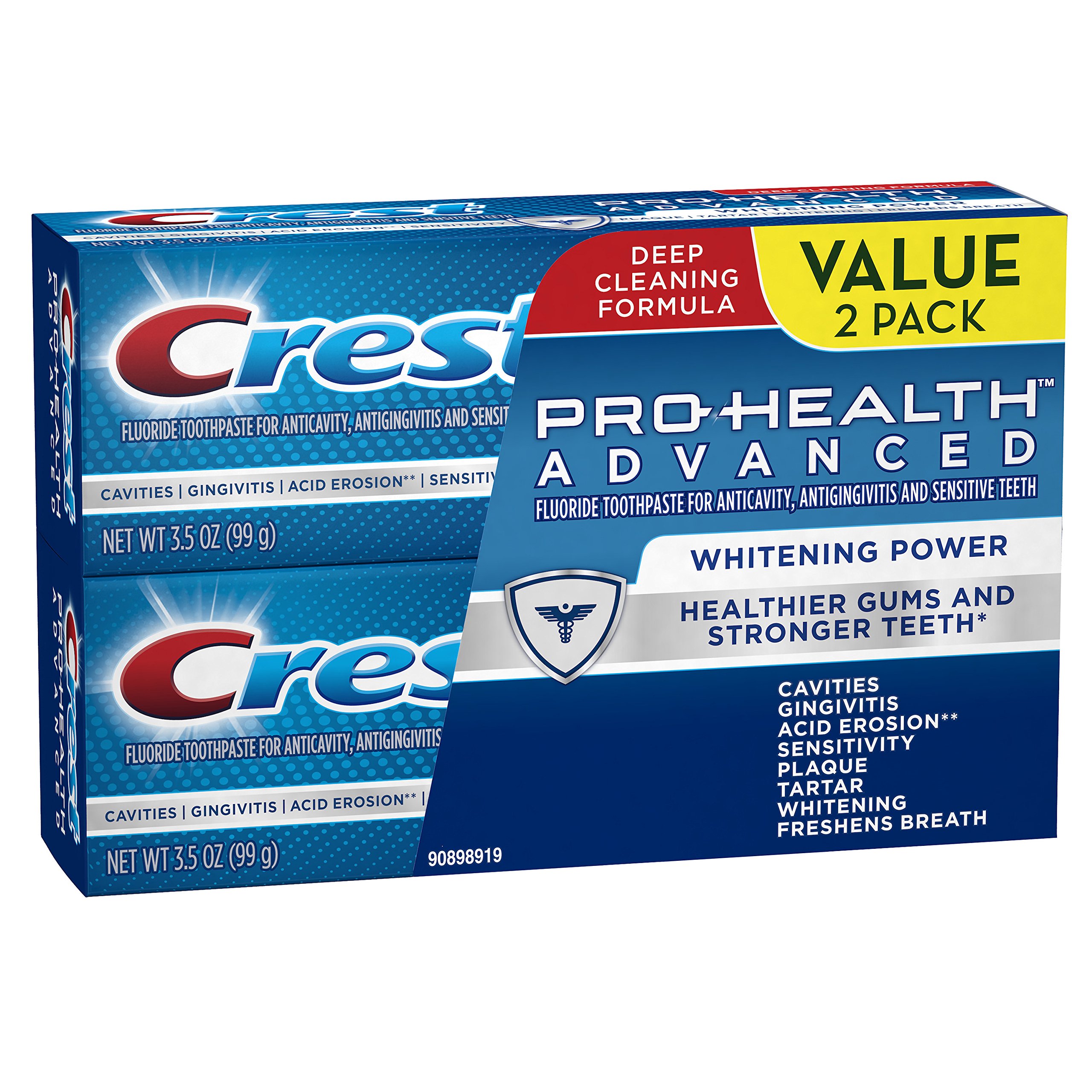 Foto 3 pulgar | Pasta De Dientes Crest Pro-health Advanced Whitening Power  Paquete Doble - Venta Internacional.