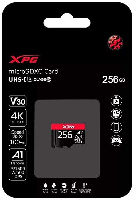 Foto 2 | Micro SD Adata 256G Clase 10 Xpg Gaming A2 Uhs-i Nintendo