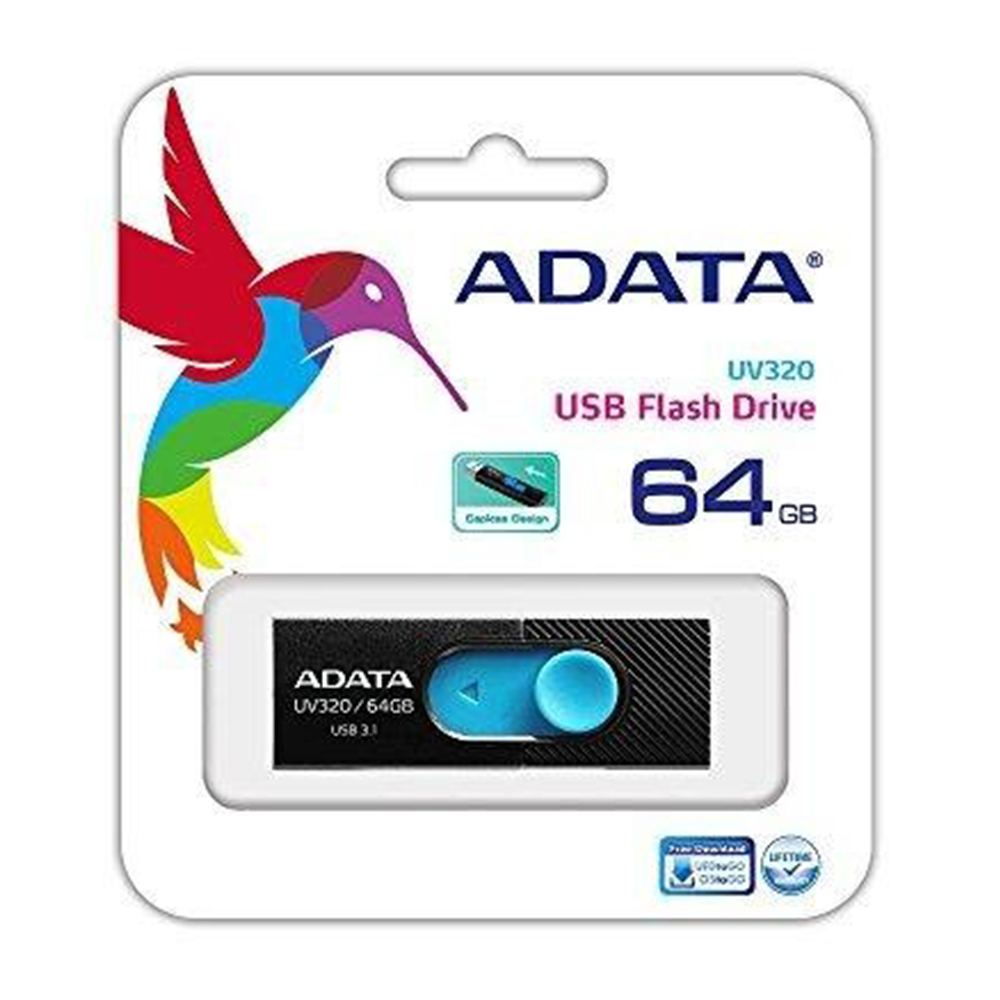 Foto 3 pulgar | Memoria Flash Adata 64GB USB 3.1 UV320 Deslizable