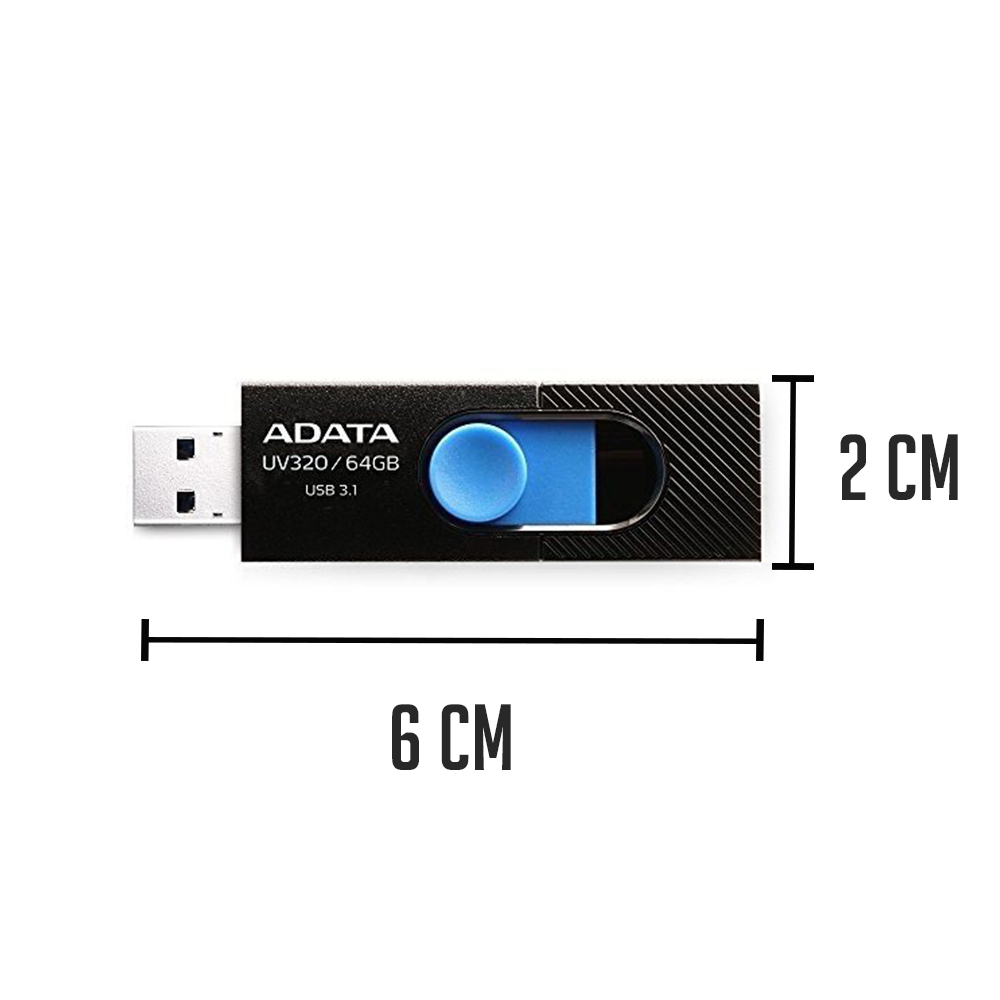 Foto 4 pulgar | Memoria Flash Adata 64GB USB 3.1 UV320 Deslizable